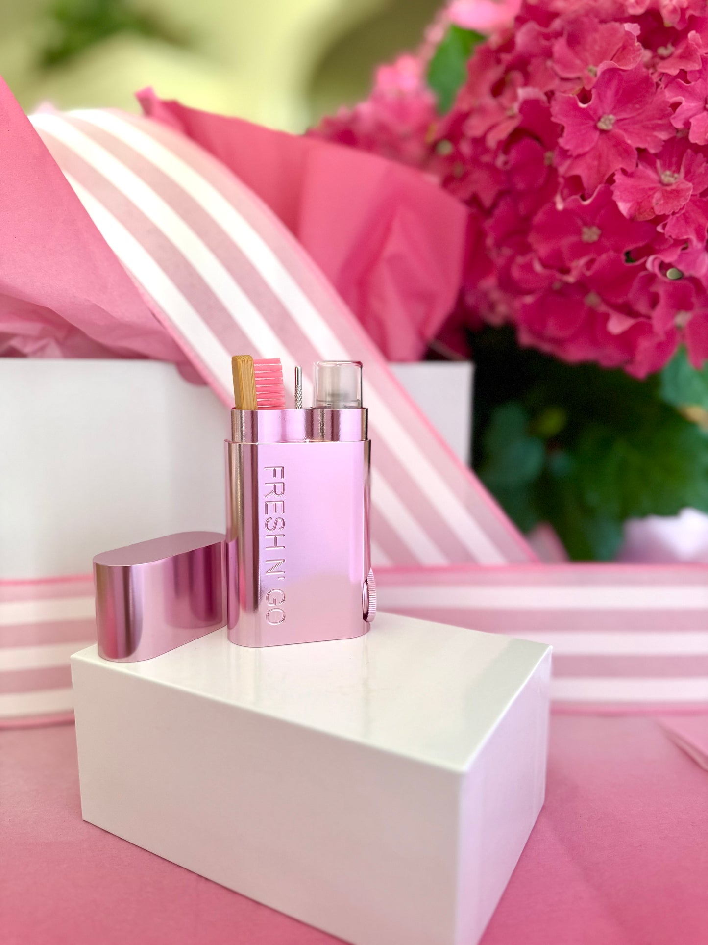 The FRESH N' GO Oral Care Kit – Sunset Blush Pink