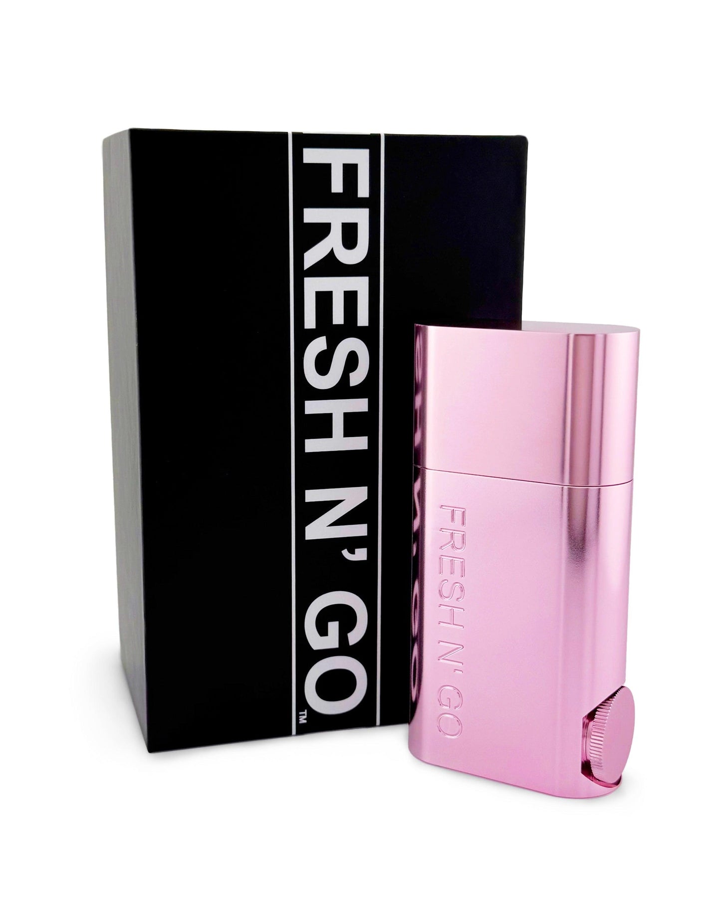 Closed pink toothbrush kit with packaging